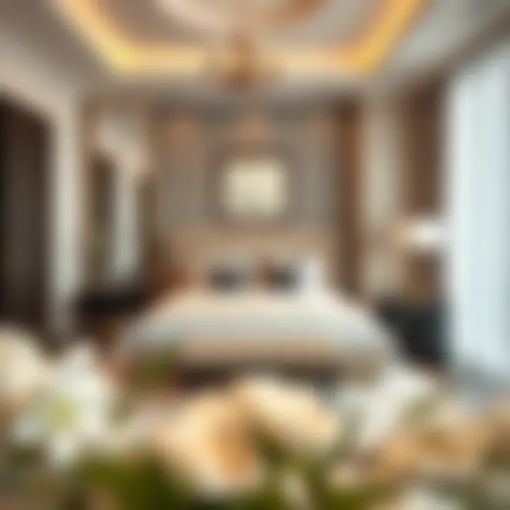 Stylish bedroom in Bur Dubai two-bedroom apartment