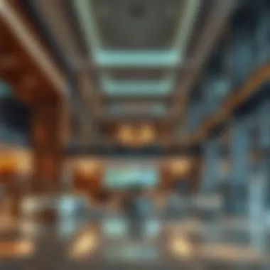 Interior Layout of GGICO Building Interior layout of a commercial space within the GGICO Building
