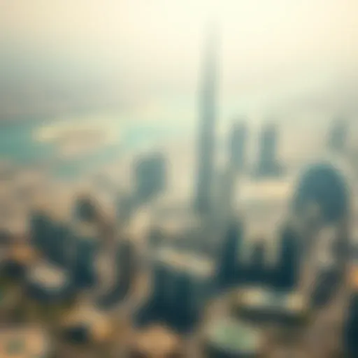 Aerial view of Dubai's skyline showcasing luxury real estate developments