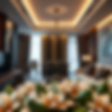 Stylish interior of Icon Delux Hotel Apartments