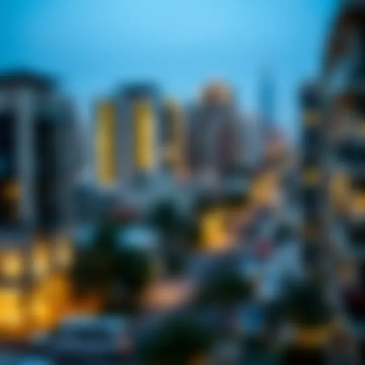 Graphs and charts depicting market trends in Dubai real estate