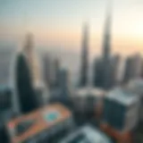 Aerial view of Dubai's skyline showcasing modern architecture