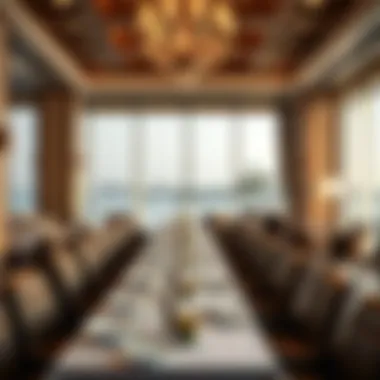 Elegant dining setting within the hotel