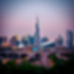 Illustration depicting Dubai's skyline with job opportunities