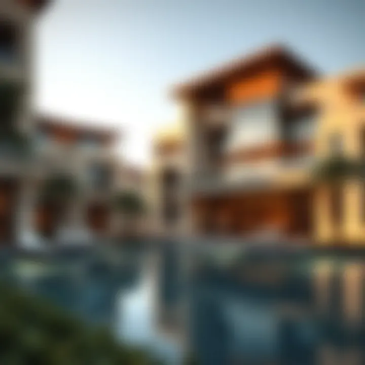 Stunning architectural design of luxury residences on Jumeira Bay Island