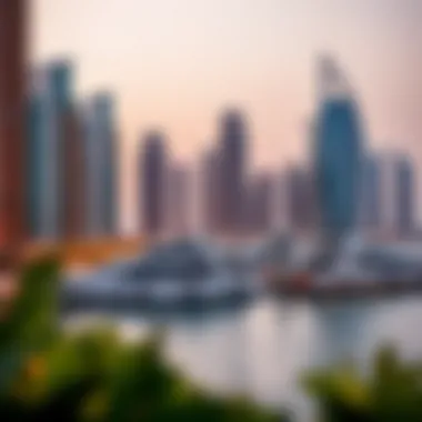 Stunning waterfront view of Dubai Marina