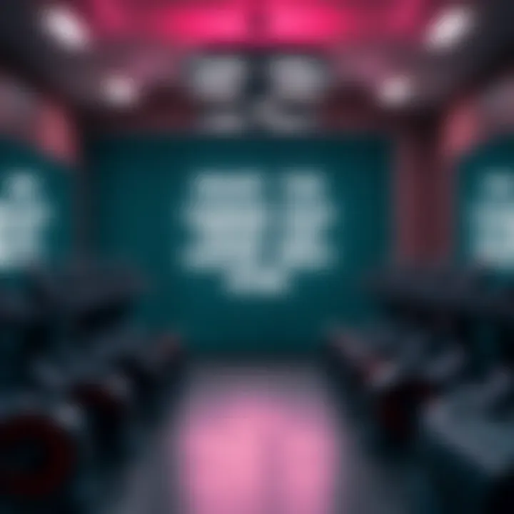 A motivational quote displayed in a ladies-only gym promoting empowerment