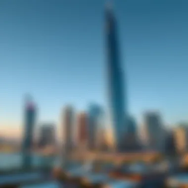 Skyline view of Business Bay featuring Millennium Tower