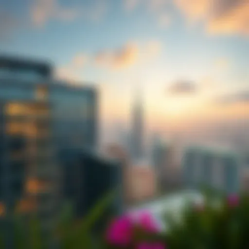 Breathtaking view of Miracle Residence Arjan skyline