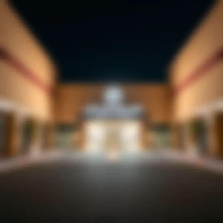 Entrance to Mirdif City Center parking with clear access