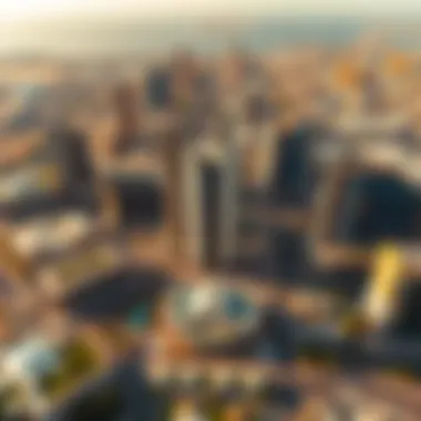 Aerial Overview of Motor City An aerial view showcasing the architectural features of Motor City