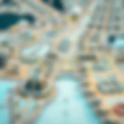 A detailed map highlighting the layout of Motor City in Dubai
