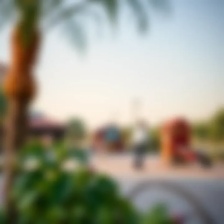 Family-Friendly Recreation in Nad Al Sheba A serene recreational park in Nad Al Sheba highlighting family-friendly amenities.
