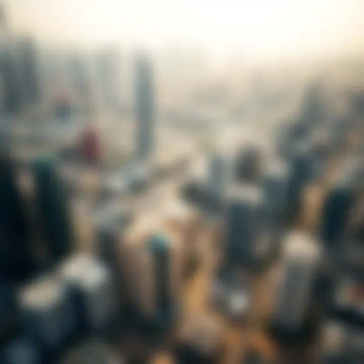 Aerial view of Dubai skyline showcasing diverse residential areas