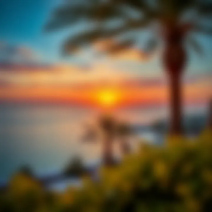 Stunning sunset view over the waterfront at Palm View Jumeirah