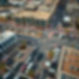 Aerial view of a crowded parking lot in Dubai showcasing modern architecture