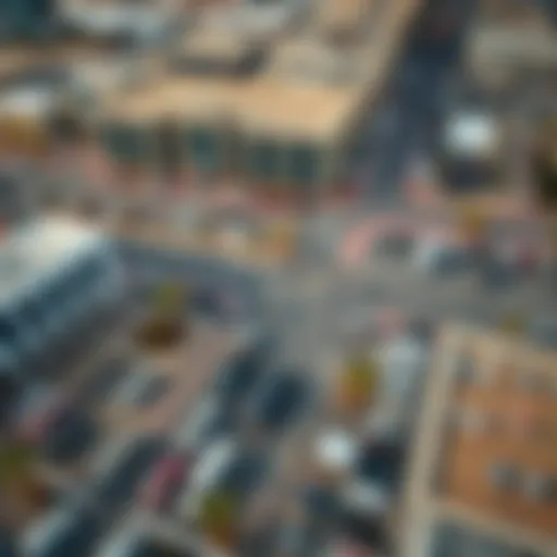Aerial view of a crowded parking lot in Dubai showcasing modern architecture