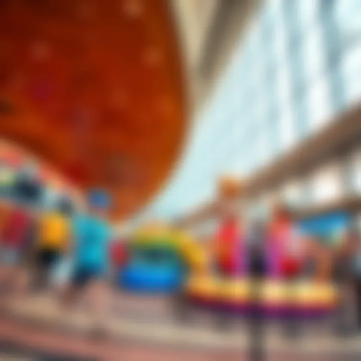 Engaging Entertainment Zone at Q1 Mall Entertainment zone filled with engaging activities for visitors