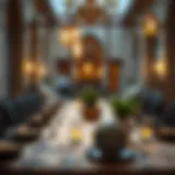 Traditional iftar table set for Ramadan