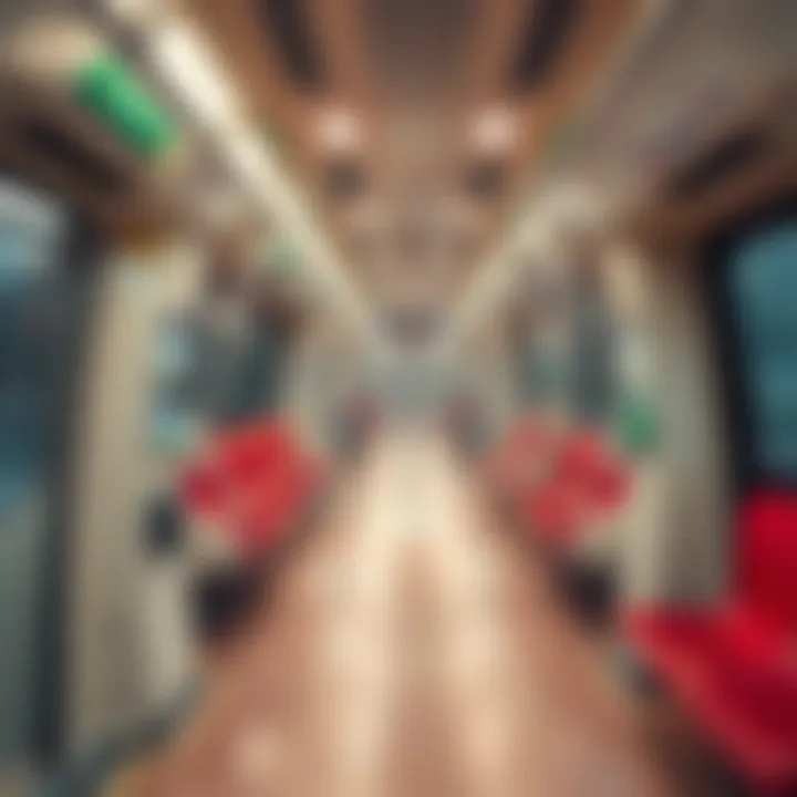 Interior of Rashidiya Metro Train Interior of Rashidiya Metro train