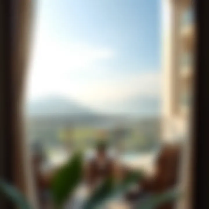 Scenic view from the balcony of a Samaya Hotel Apartment