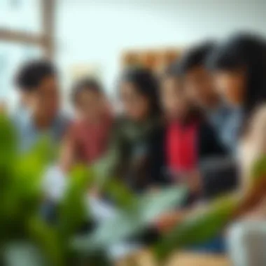 Collaborative Learning Experience Diverse group of students engaging in a collaborative project