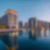 Stunning architectural view of The Cove at Dubai Creek Harbour
