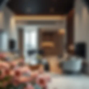 Contemporary Living in Dubai Apartments Modern amenities in a service apartment showcasing spacious living area