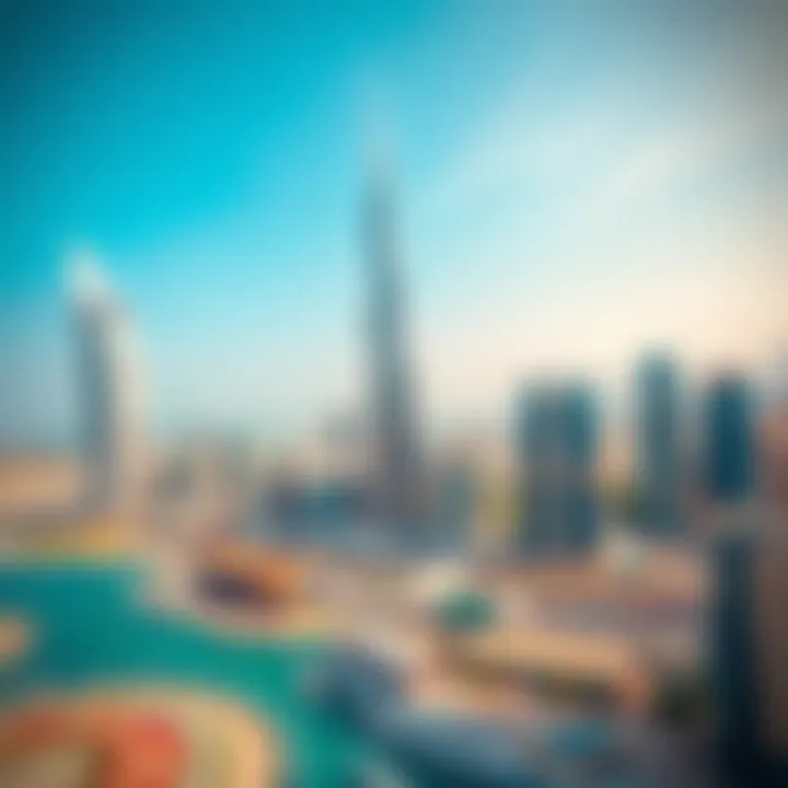 Skyline Perspective of the New Dubai Landmark Aerial view showcasing the skyscraper's position in the Dubai skyline