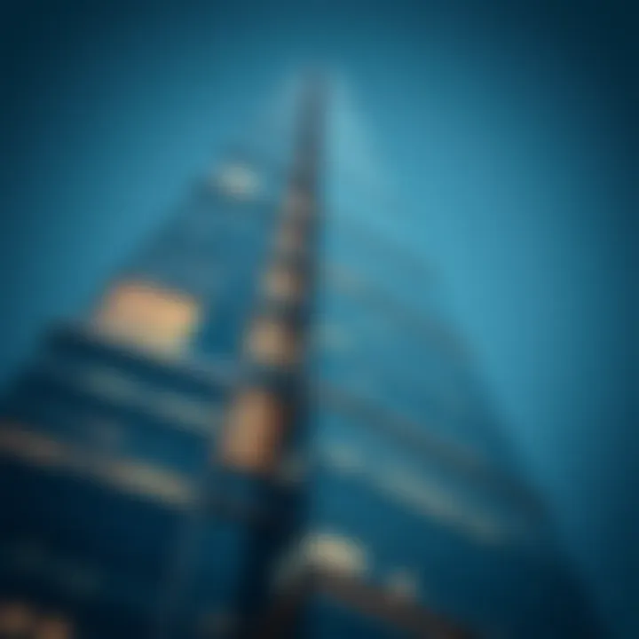 Innovative Design Features of the Skyscraper Close-up of the building's unique design elements and façade