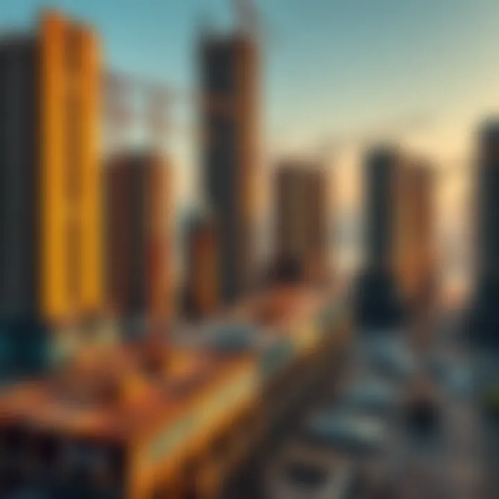 A bustling construction site representing the growth of the UAE property market