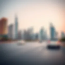 Iconic skyline of Dubai showcasing modern architecture