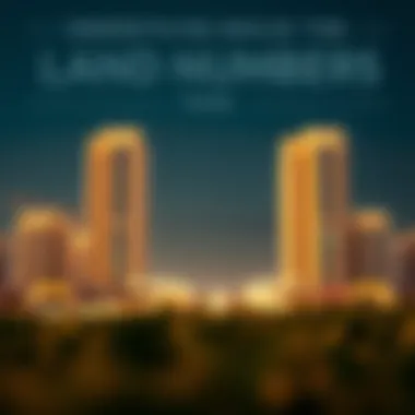Significance of Land Numbers in Dubai Infographic illustrating land number significance