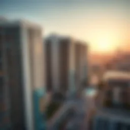 Aerial view of luxury apartments in Dubai