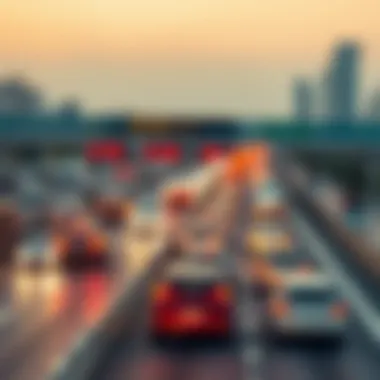 Impact on Traffic Patterns Traffic flow before and after Salik implementation