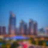 Dubai Skyline and Makani Integration Dubai skyline showcasing modern architecture