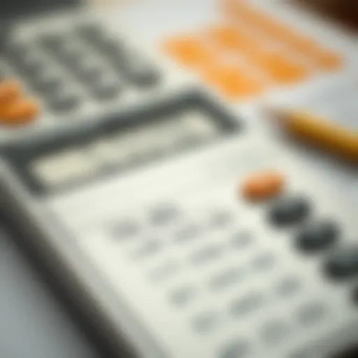 Calculator with rental figures