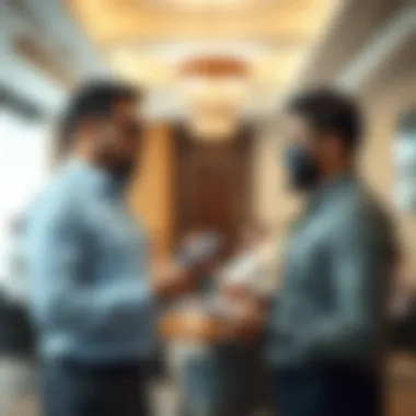 Landlord and Tenant Negotiation Landlord and tenant discussing terms