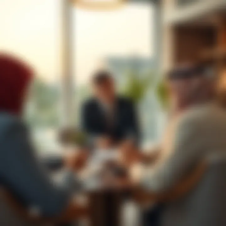 Strategizing Real Estate Investments A business meeting discussing real estate opportunities