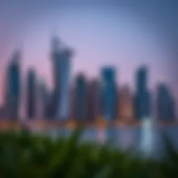 A modern skyline of Dubai showcasing innovative architecture