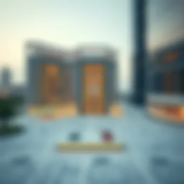 Architectural blueprint illustrating the innovative design of Wafra Square Building
