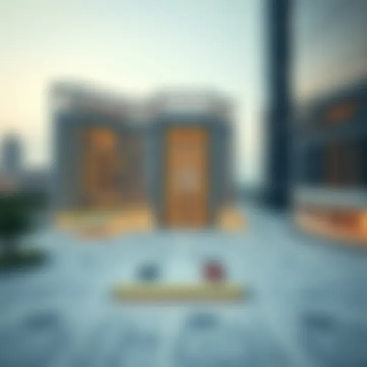 Architectural blueprint illustrating the innovative design of Wafra Square Building