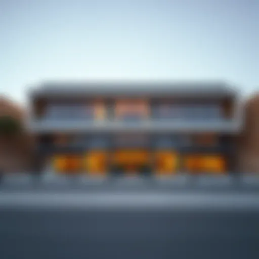 Exterior view showcasing the modern facade of Wafra Square Building