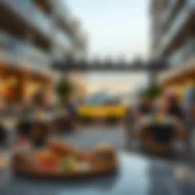 Culinary Delights at Yas Bay Diverse dining options available at Yas Bay's waterfront restaurants.