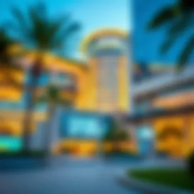 Exterior view of Zahia City Centre showcasing modern architecture