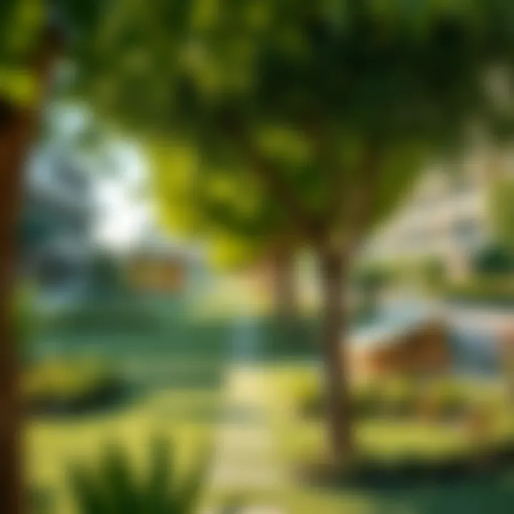 Green spaces and lifestyle amenities providing a serene environment